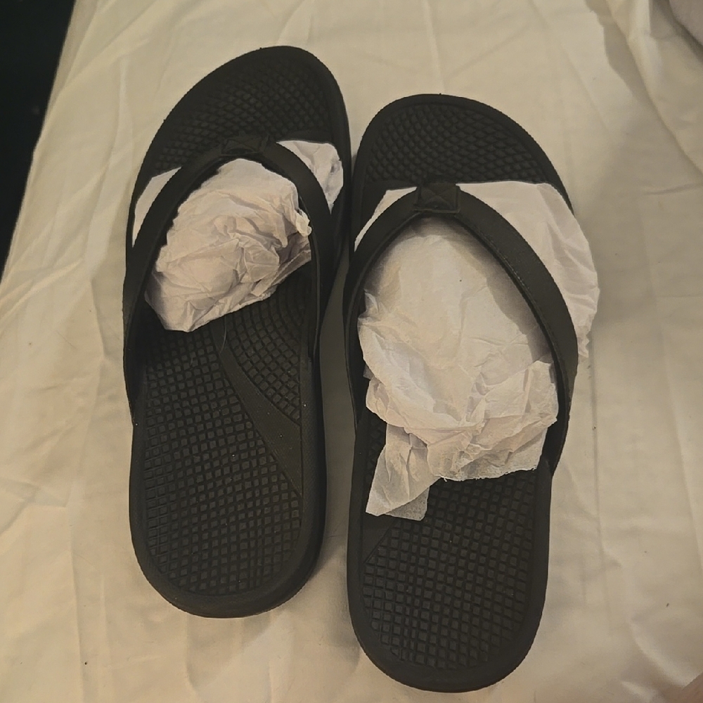 Black Flip Flops